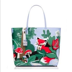 Kate Spade Blaze a Trail Fox Forest RARE Fun NWT